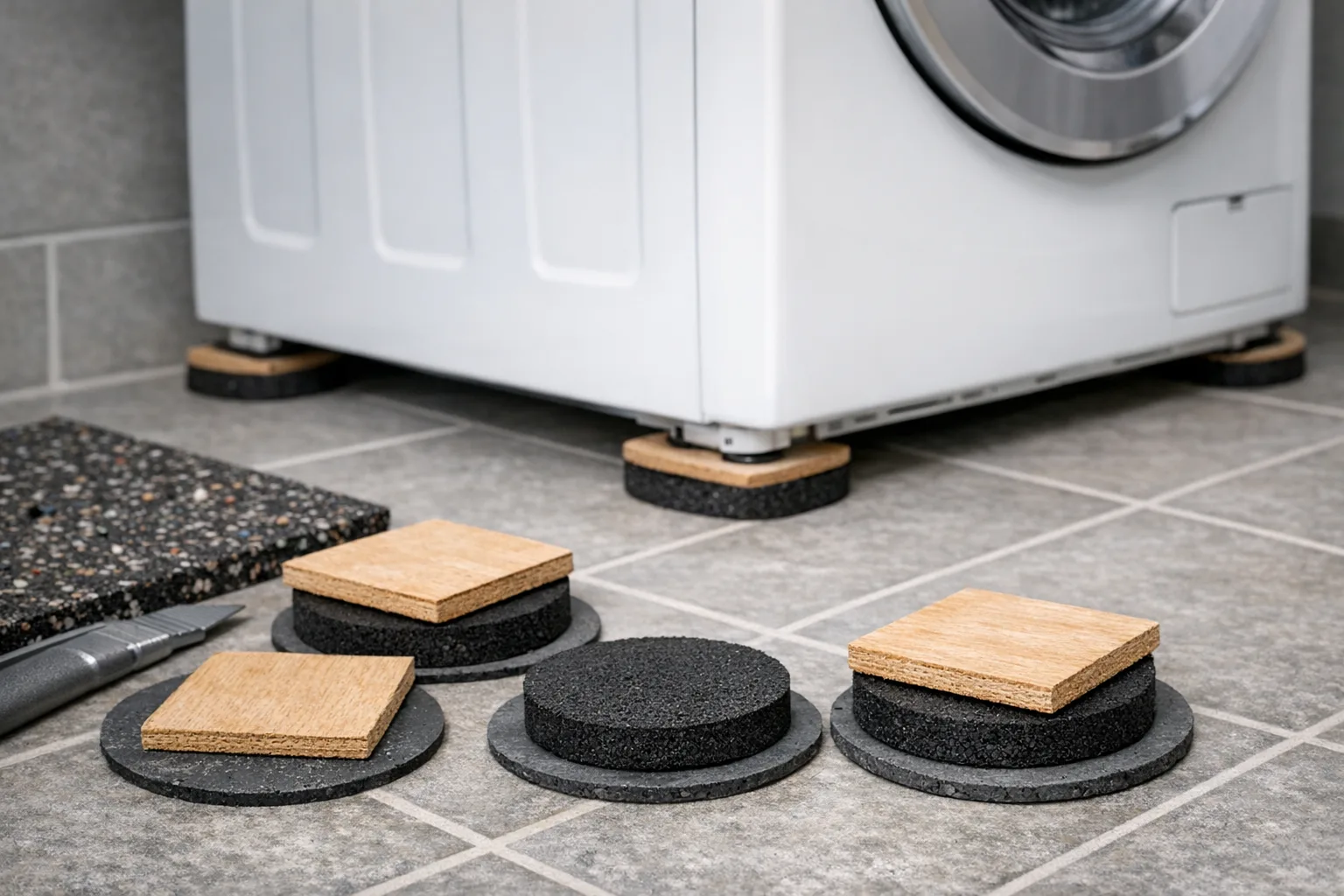 Waschtrockner-Vibrationsdaempfer aus einfachen Materialien herstellen