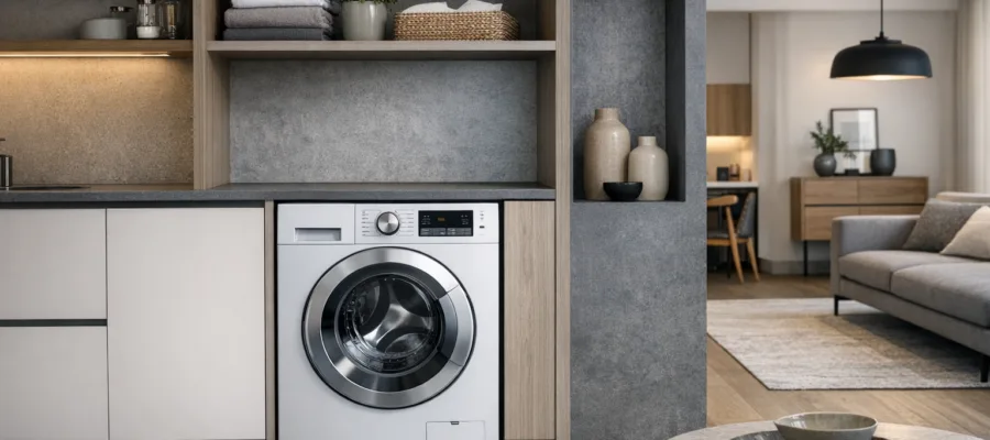 Waschtrockner im Wohntrend: Stilvolle Integration in modernen Wohnungen